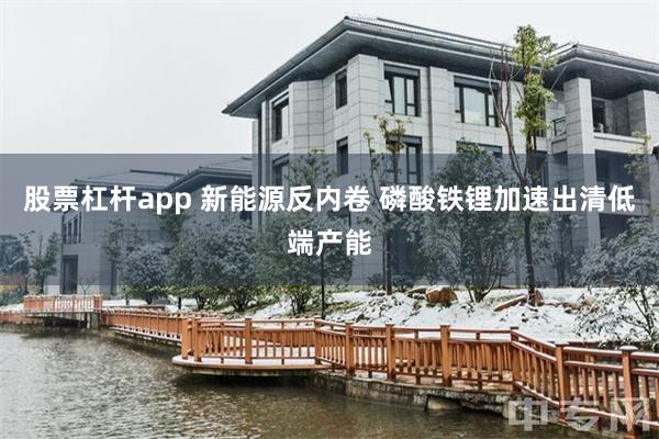 股票杠杆app 新能源反内卷 磷酸铁锂加速出清低端产能